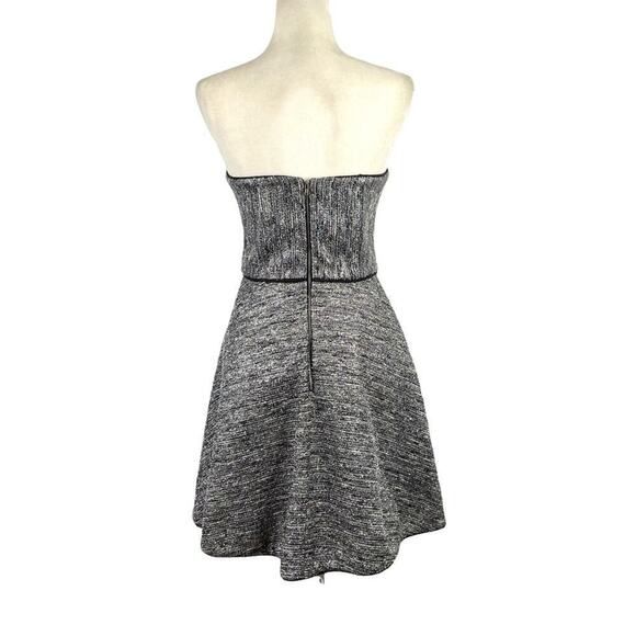Hunter Bell Womens Size 4 Grace Dress Strapless Cocktail Gray Silver Mini Gown - Picture 8 of 16